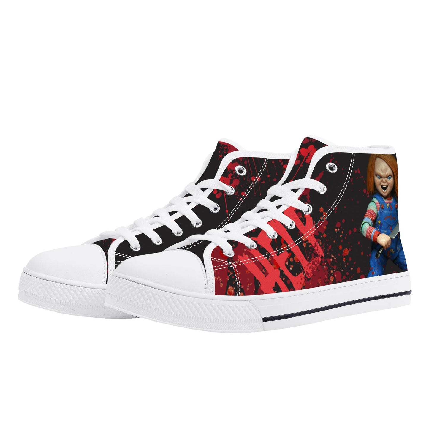 Halloween; "Chucky" Unleashed - Mens High Top Canvas Shoes