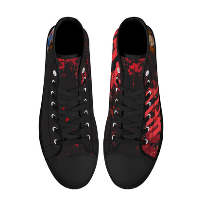 Halloween; "Chucky" Unleashed - Mens High Top Canvas Shoes