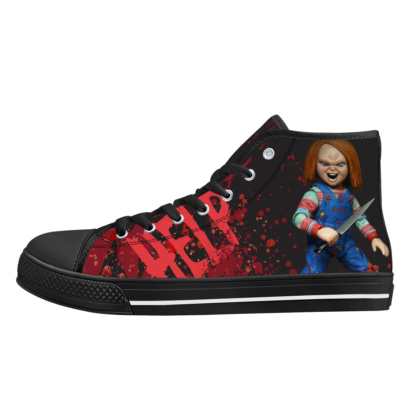 Halloween; "Chucky" Unleashed - Mens High Top Canvas Shoes