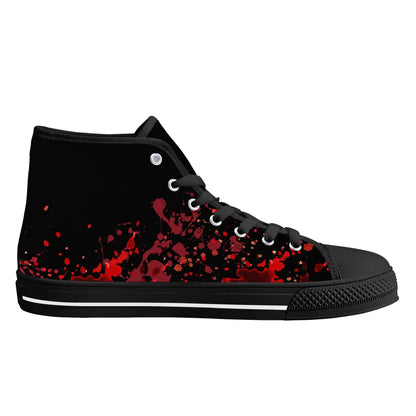 Halloween; "Texas Chainsaw Massacre" - Mens High Top Canvas Shoes