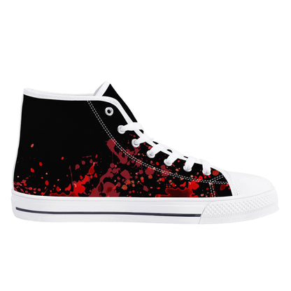 Halloween; "Texas Chainsaw Massacre" - Mens High Top Canvas Shoes