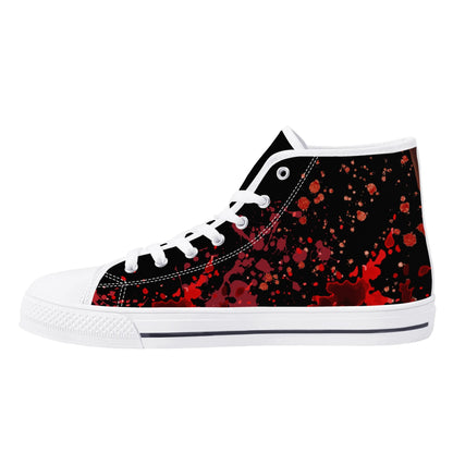 Halloween; "Texas Chainsaw Massacre" - Mens High Top Canvas Shoes