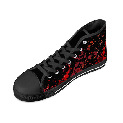 Halloween; "Texas Chainsaw Massacre" - Mens High Top Canvas Shoes