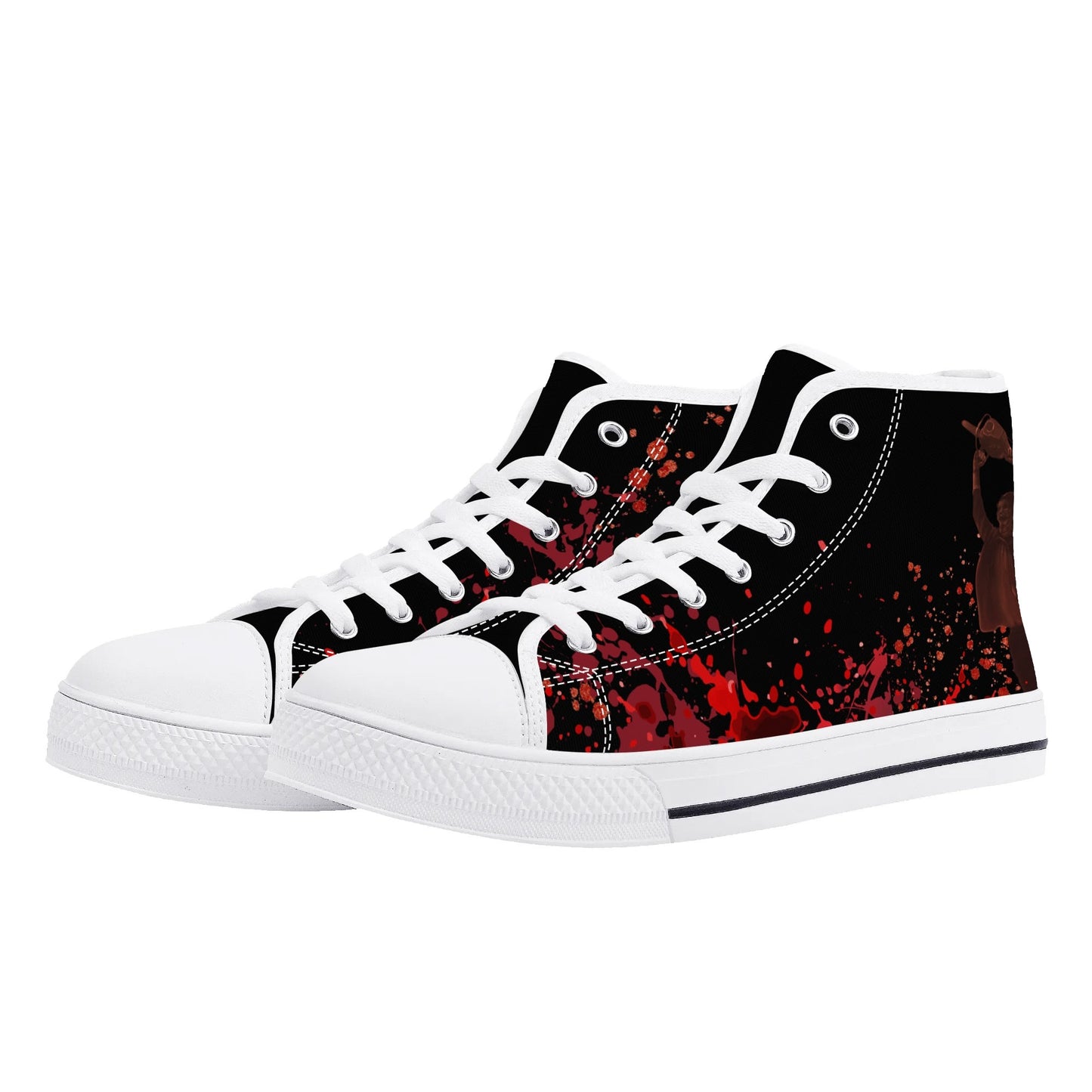 Halloween; "Texas Chainsaw Massacre" - Mens High Top Canvas Shoes