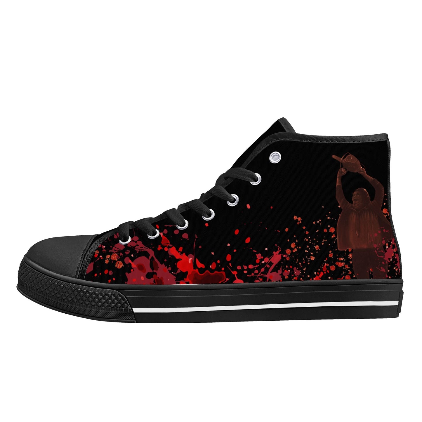 Halloween; "Texas Chainsaw Massacre" - Mens High Top Canvas Shoes