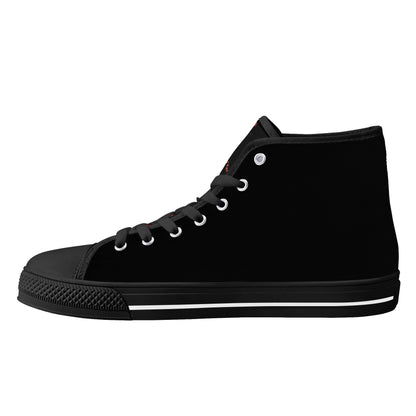 "Halloween" M. Myers -Mens High Top Canvas Shoes / Black and Red