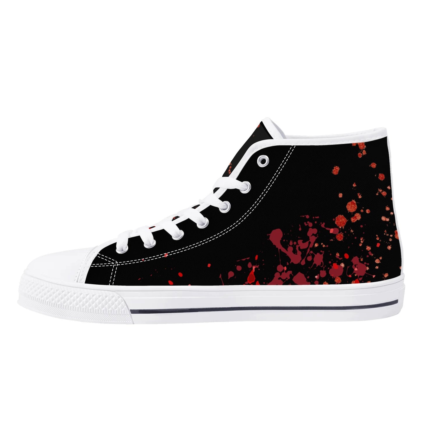 Halloween Blood Splatter - Mens High Top Canvas Shoes