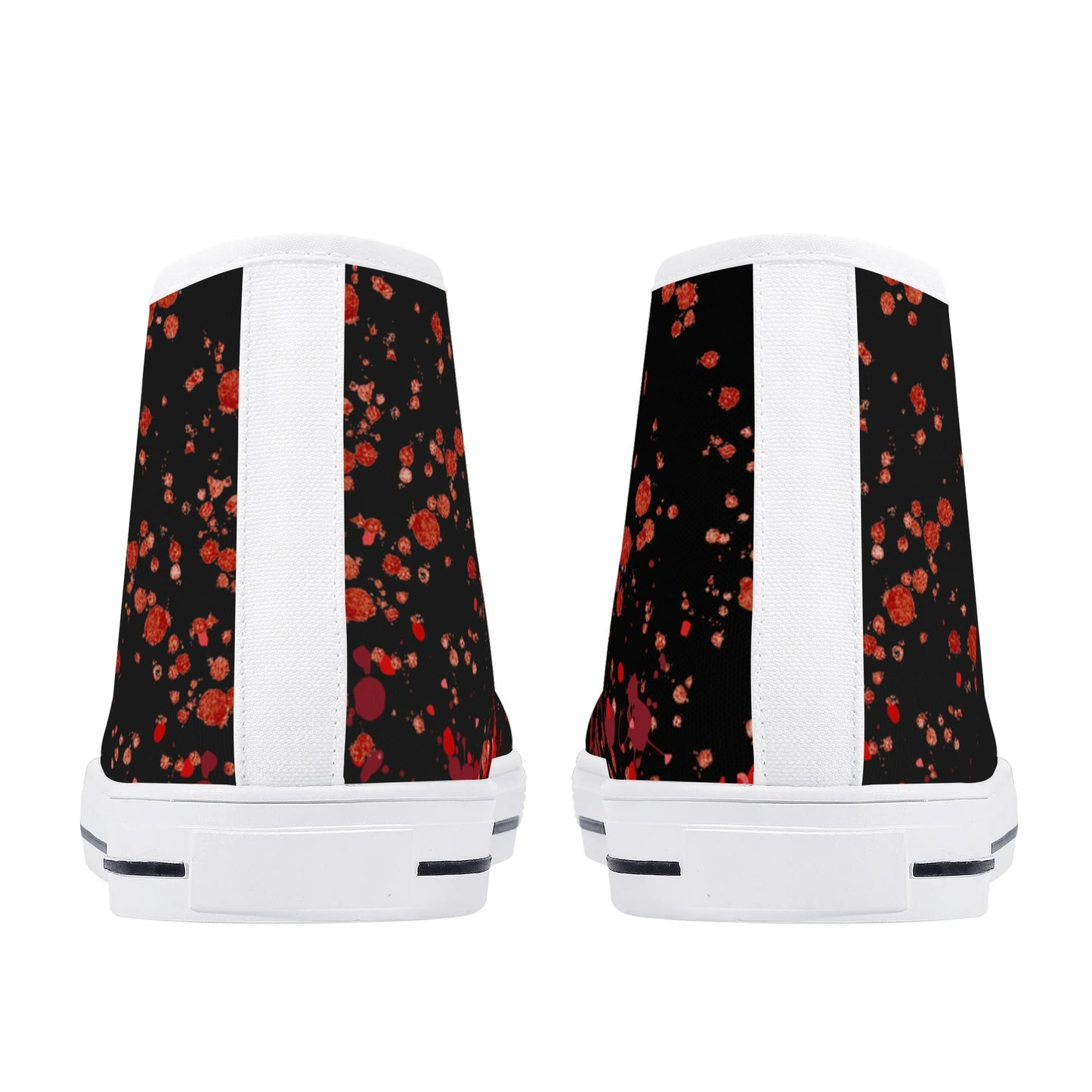 Halloween Blood Splatter - Mens High Top Canvas Shoes