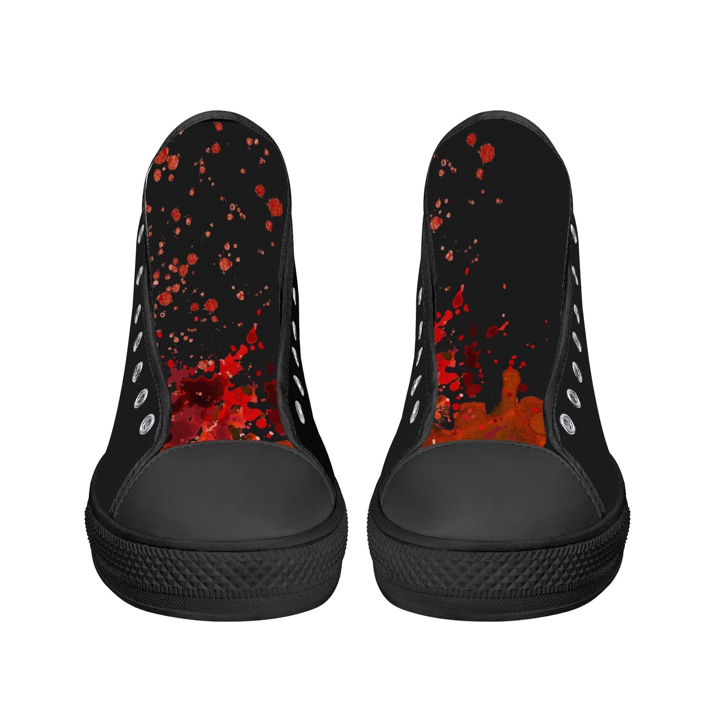 Halloween Blood Splatter - Mens High Top Canvas Shoes