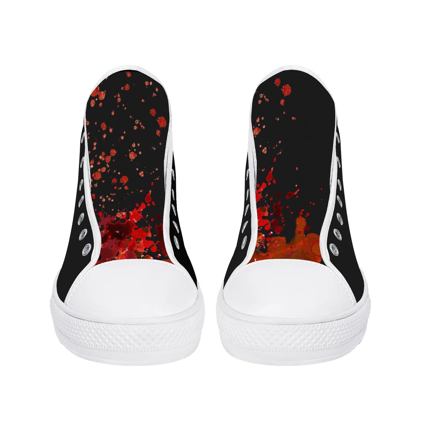 Halloween Blood Splatter - Mens High Top Canvas Shoes