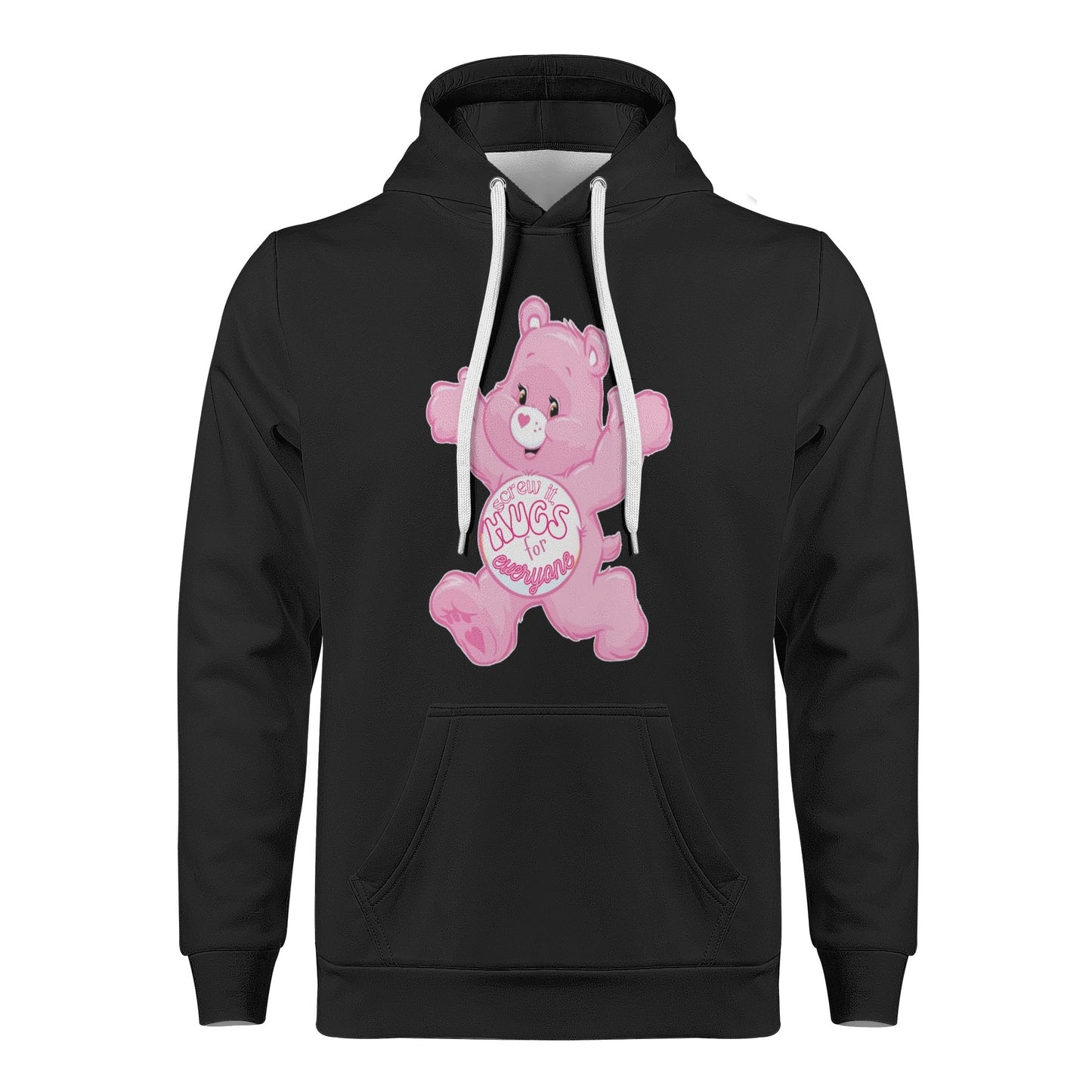 Mens All Over Print Warm Velvets Pair Of Hoodie