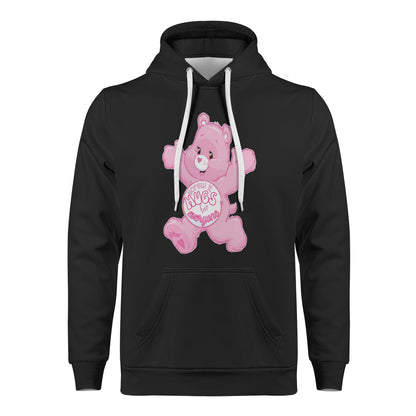 Mens All Over Print Warm Velvets Pair Of Hoodie