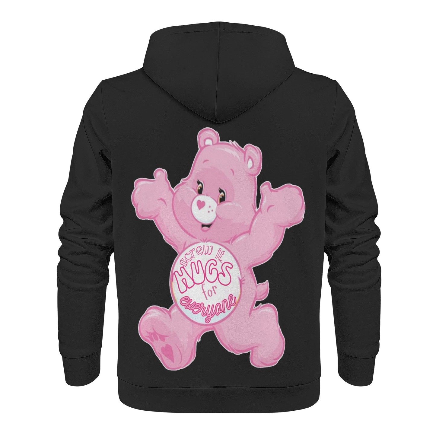 Mens All Over Print Warm Velvets Pair Of Hoodie