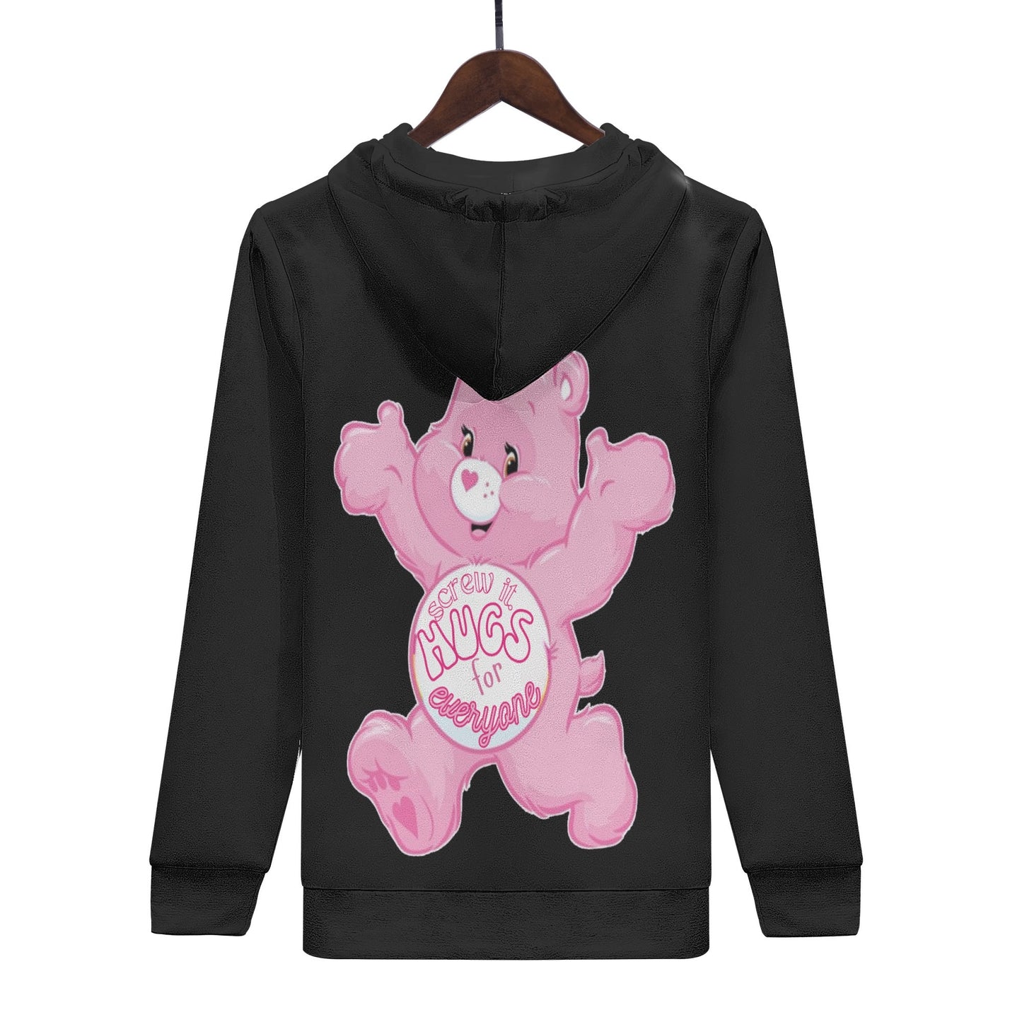 Mens All Over Print Warm Velvets Pair Of Hoodie