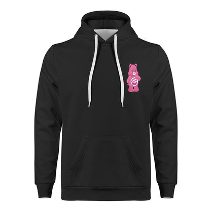 Mens All Over Print Warm Velvets Pair Of Hoodie