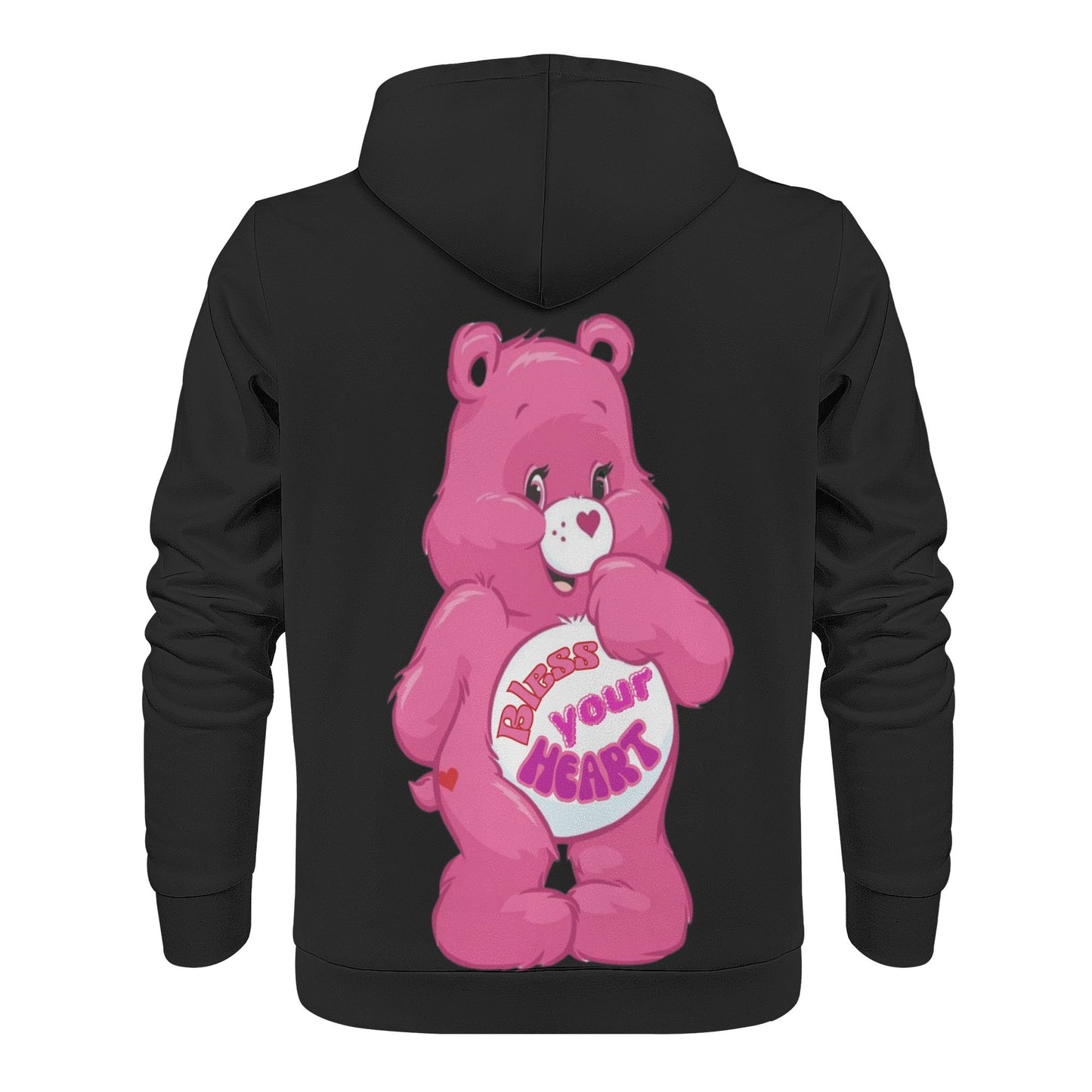 Mens All Over Print Warm Velvets Pair Of Hoodie