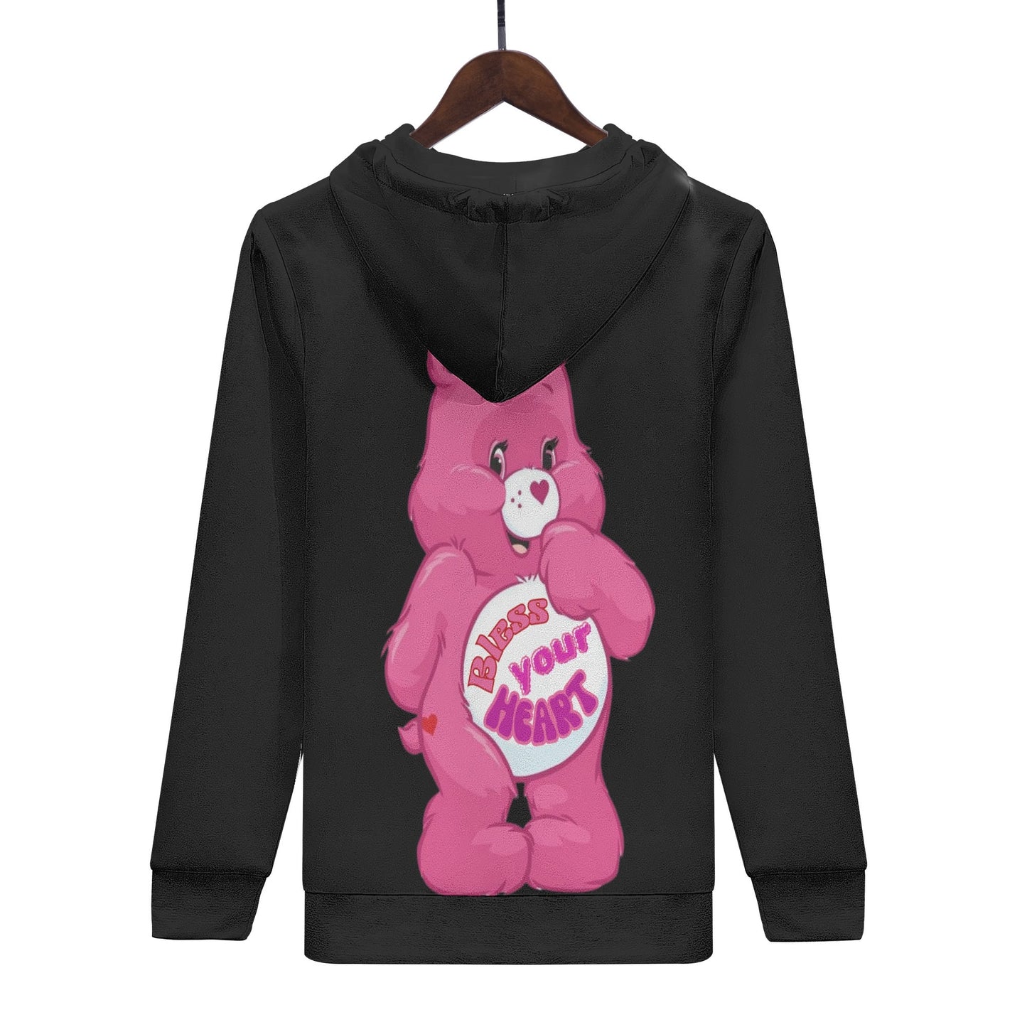 Mens All Over Print Warm Velvets Pair Of Hoodie