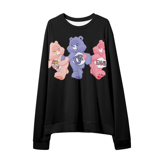 Unisex Adult Print Sweater Casual Loose Pullover Sweatshirt