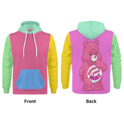 "Bless Your Heart" CareLESS Bears - All Over Print Warm Velvets Pair Of Hoodie