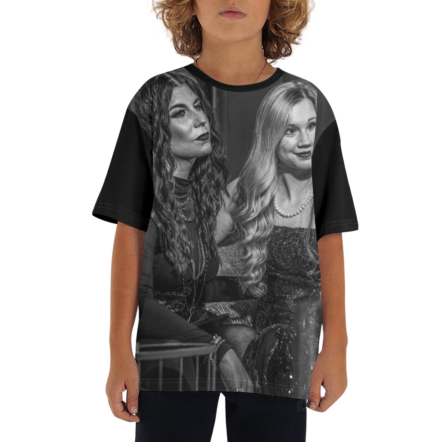 Childrens Loose Fit Short Sleeve T-Shirt Pull on Tees