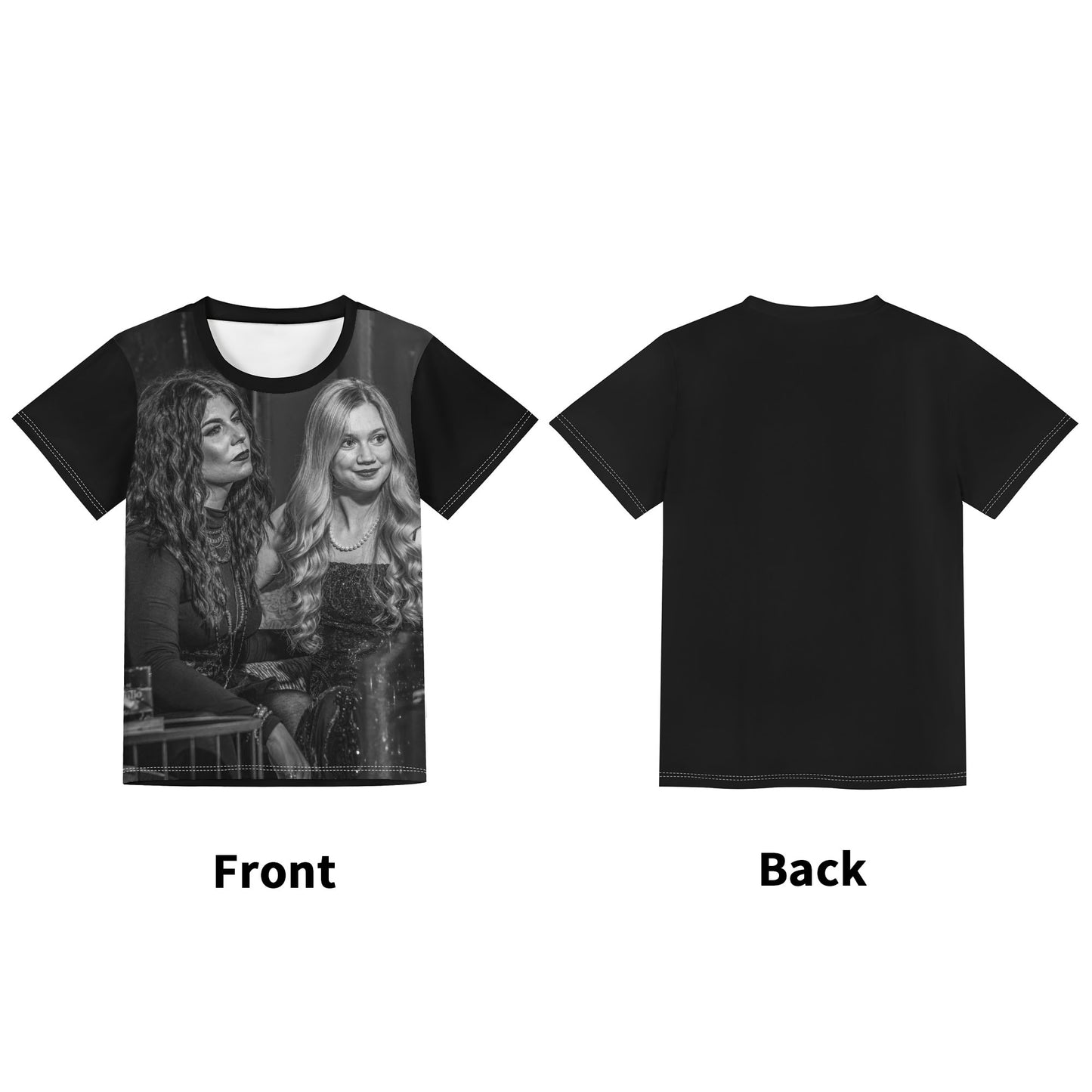 Childrens Loose Fit Short Sleeve T-Shirt Pull on Tees