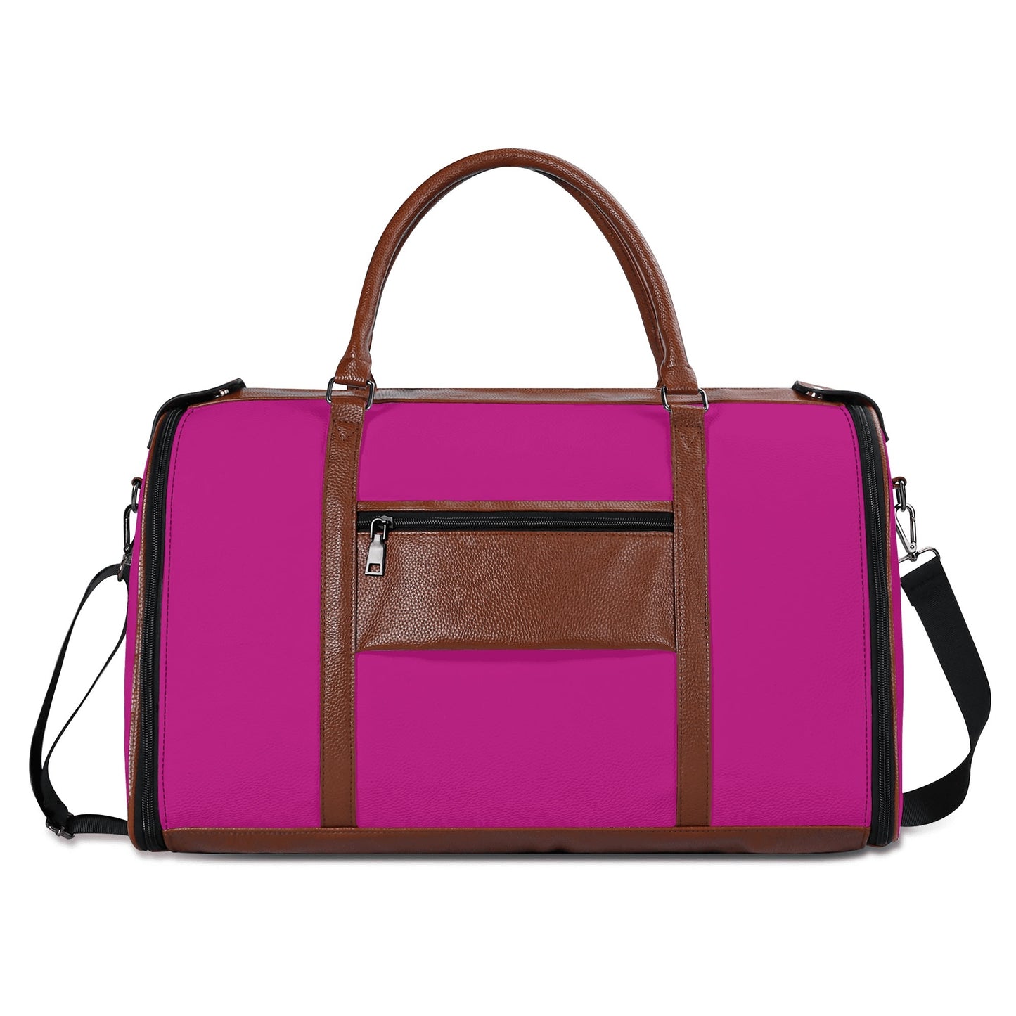 Personalized Leather Duffle Bag Foldable Travel Bag