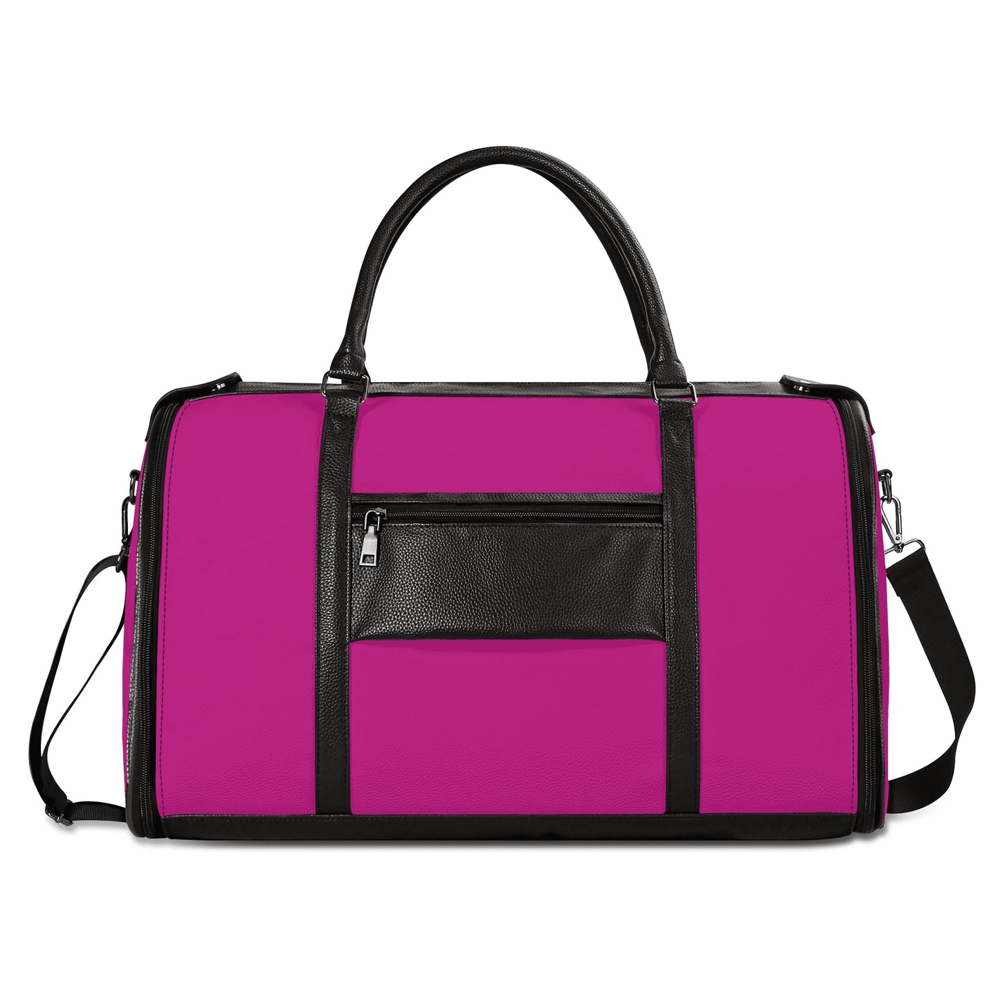 Personalized Leather Duffle Bag Foldable Travel Bag