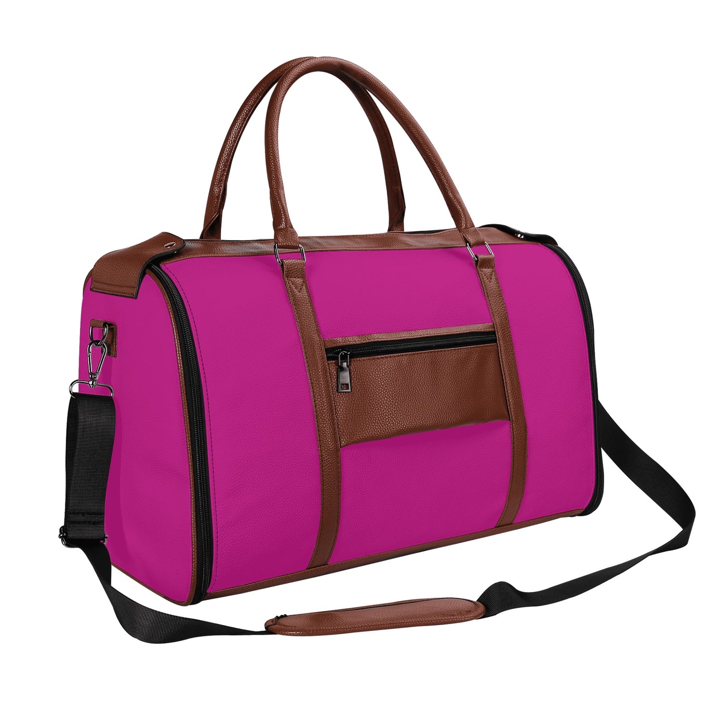 Personalized Leather Duffle Bag Foldable Travel Bag