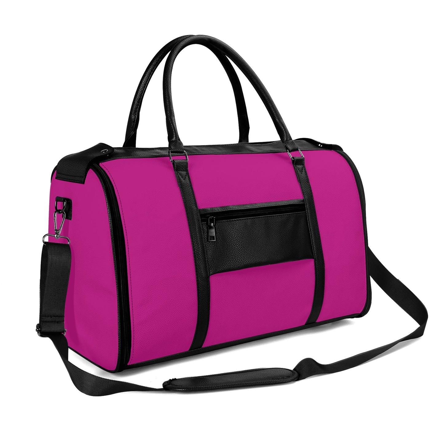 Personalized Leather Duffle Bag Foldable Travel Bag