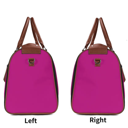 Personalized Leather Duffle Bag Foldable Travel Bag
