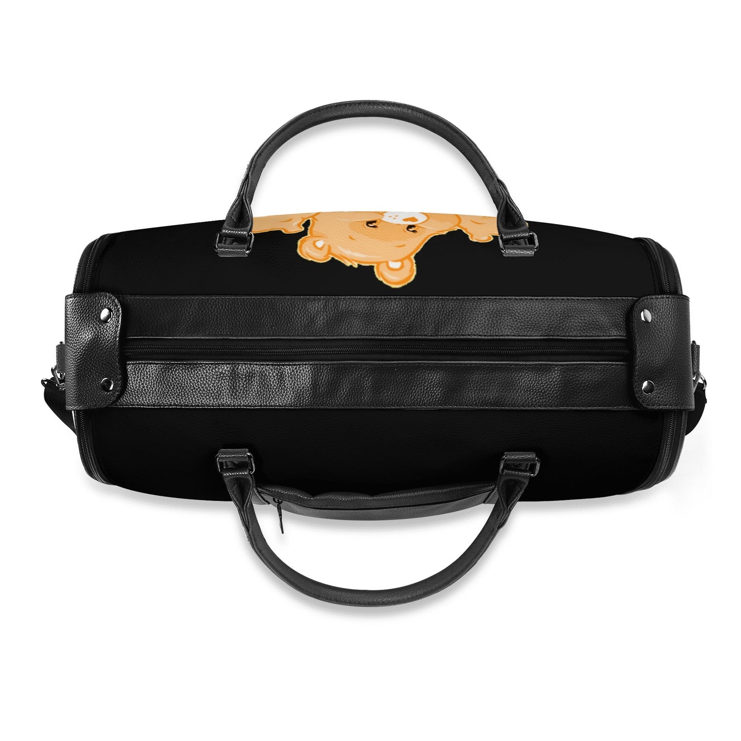 Personalized Leather Duffle Bag Foldable Travel Bag