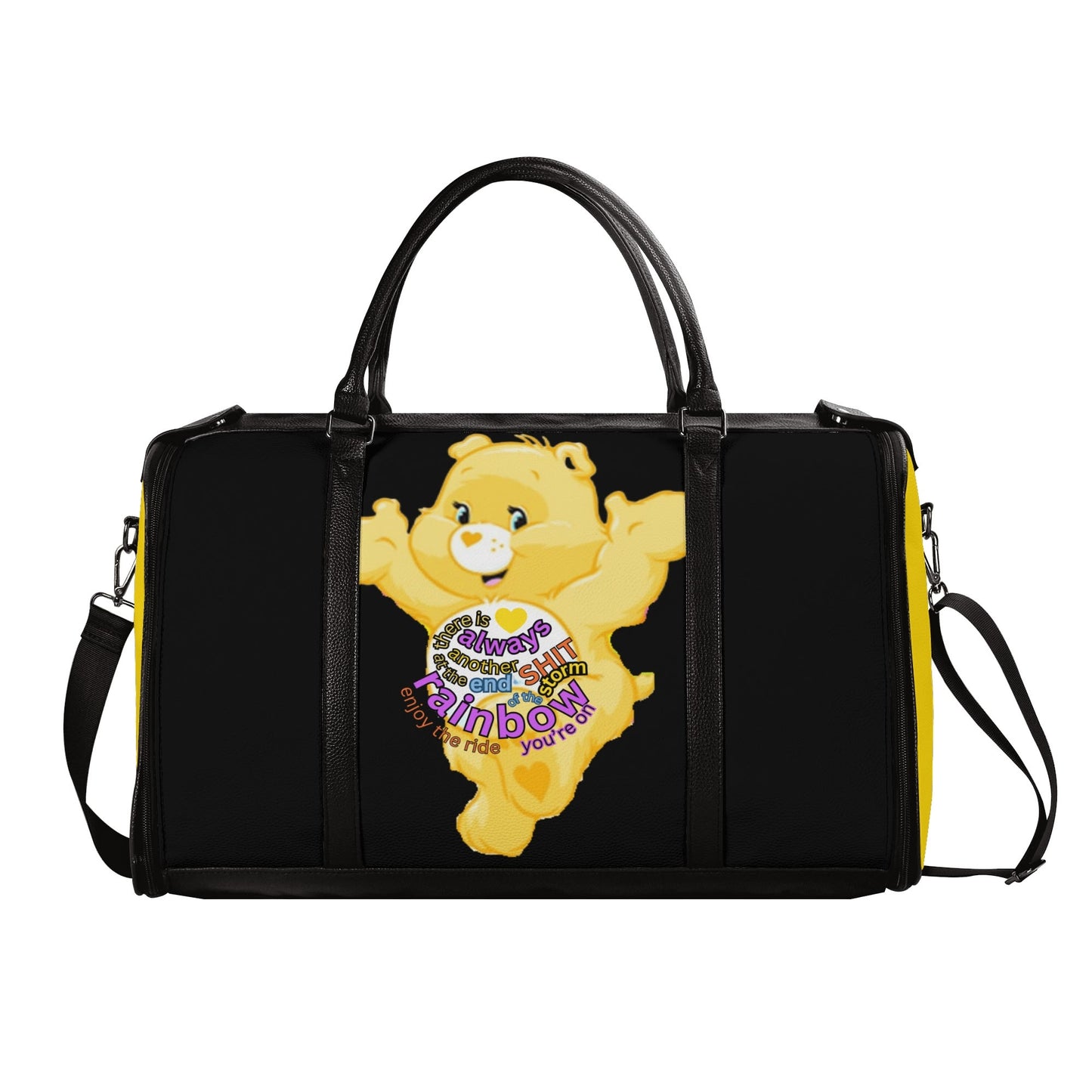 Personalized Leather Duffle Bag Foldable Travel Bag