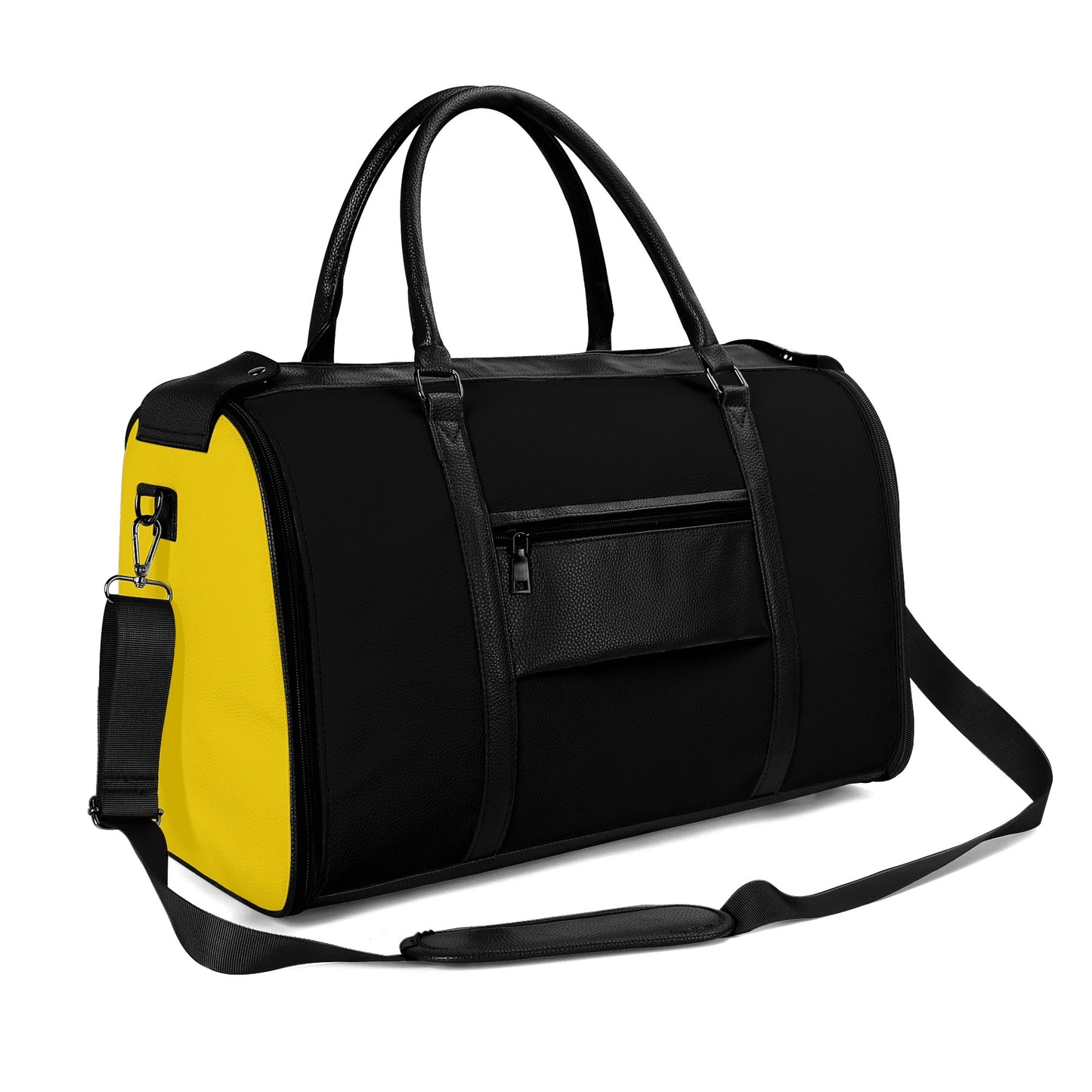 Personalized Leather Duffle Bag Foldable Travel Bag
