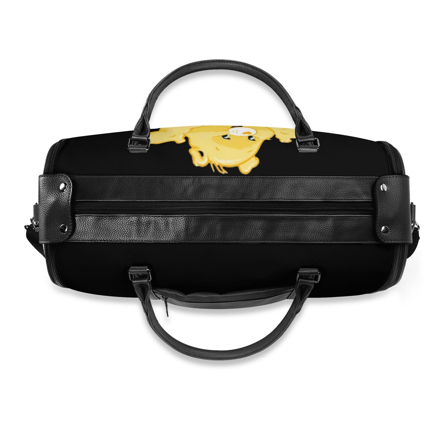 Personalized Leather Duffle Bag Foldable Travel Bag