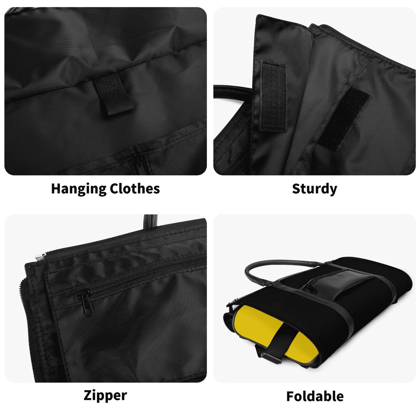 Personalized Leather Duffle Bag Foldable Travel Bag