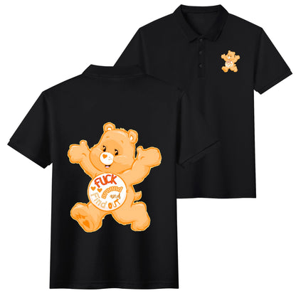 "F around and FIND OUT" - Unisex Adult Half printed Cotton Polo Shirt