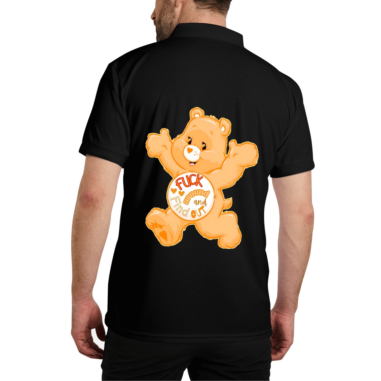 "F around and FIND OUT" - Unisex Adult Half printed Cotton Polo Shirt