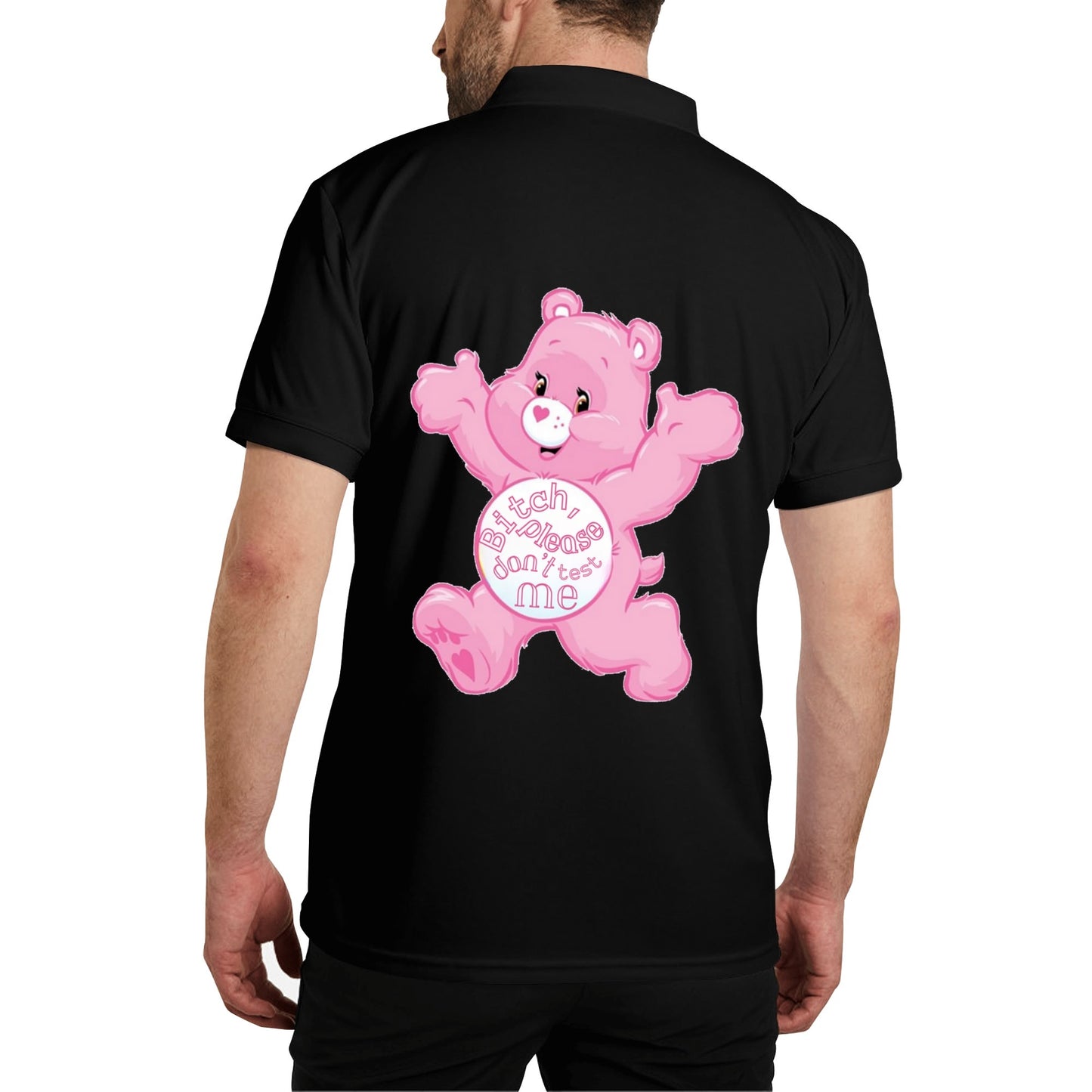 Unisex Adult Half printed Cotton Polo Shirt