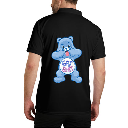"Eat Sh*t" CareLESS Bears - Unisex Adult Half printed Cotton Polo Shirt