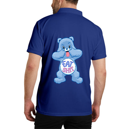 "Eat Sh*t" CareLESS Bears - Unisex Adult Half printed Cotton Polo Shirt
