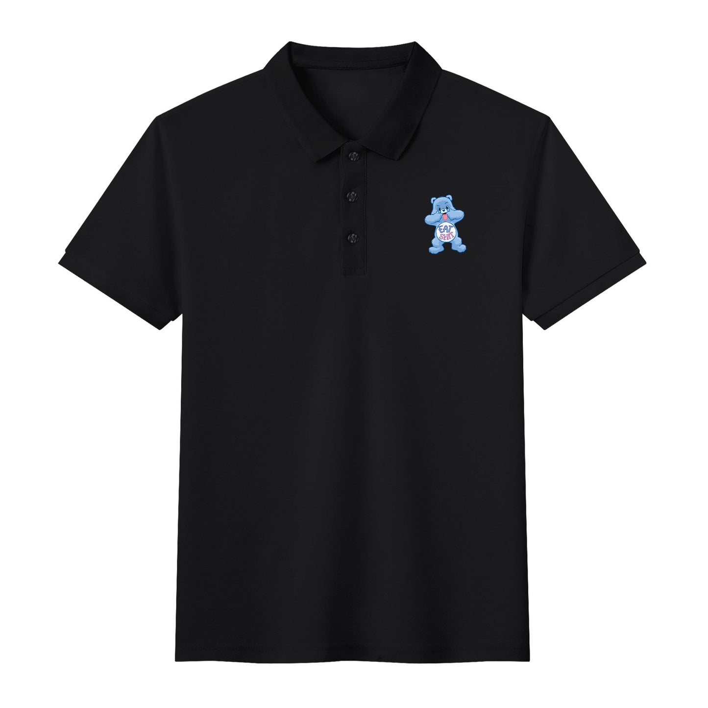 "Eat Sh*t" CareLESS Bears - Unisex Adult Half printed Cotton Polo Shirt