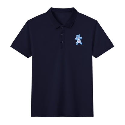 "Eat Sh*t" CareLESS Bears - Unisex Adult Half printed Cotton Polo Shirt