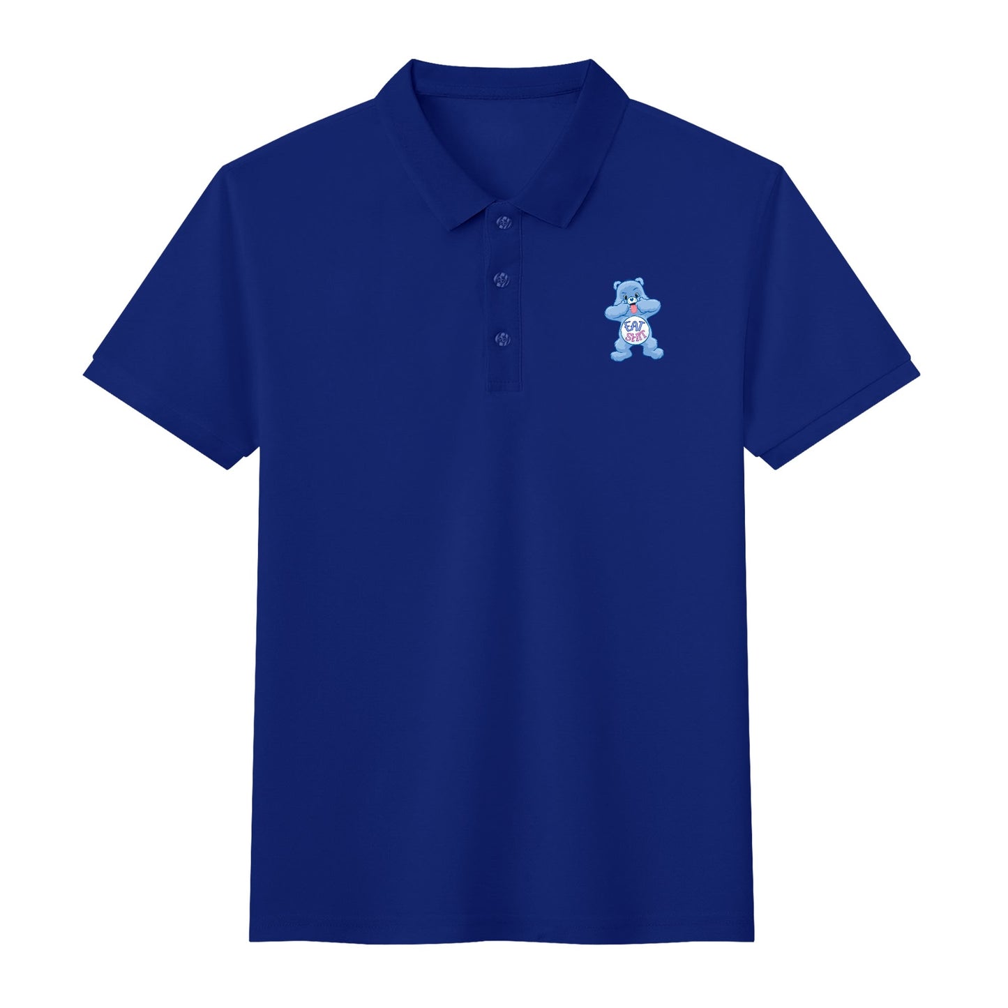 "Eat Sh*t" CareLESS Bears - Unisex Adult Half printed Cotton Polo Shirt
