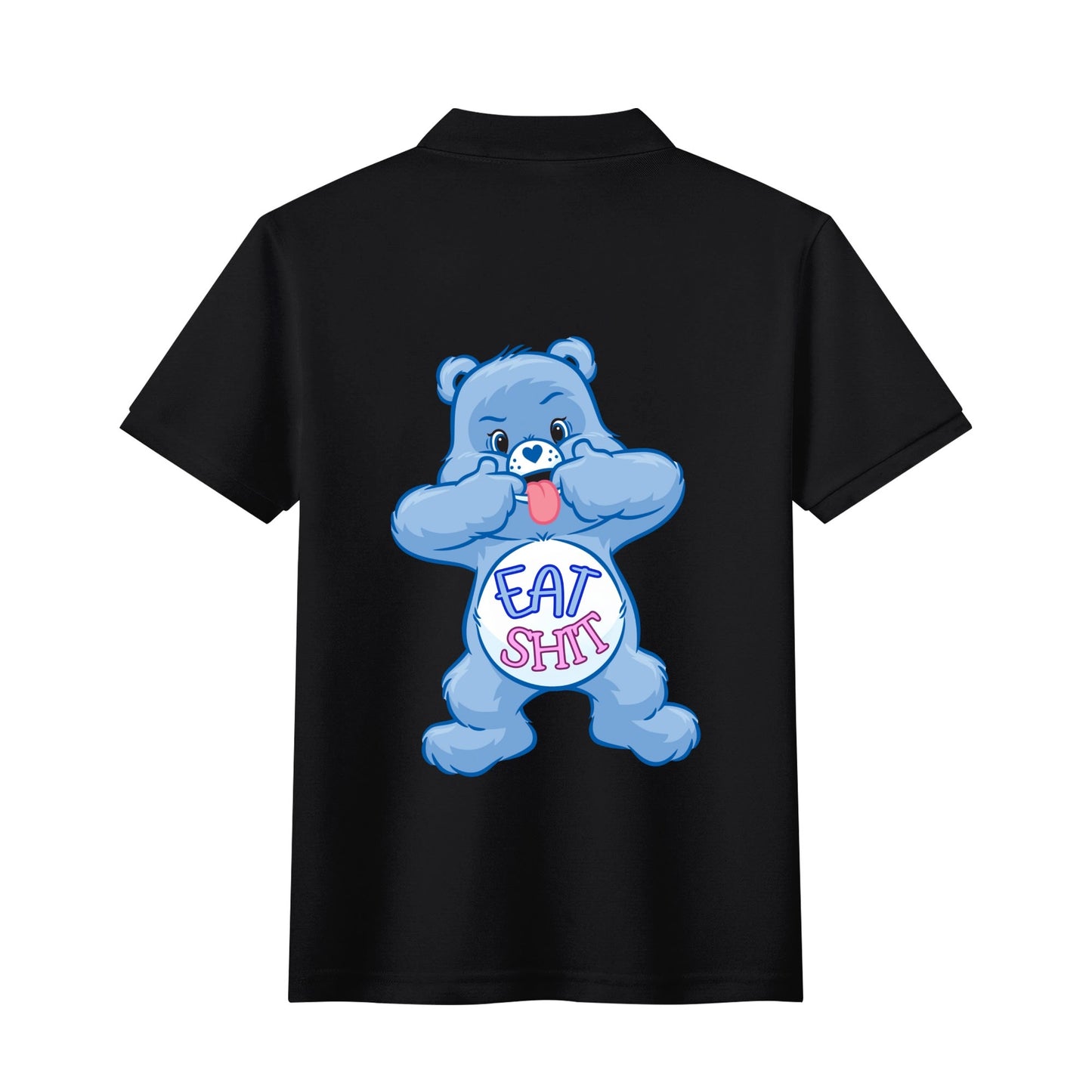 "Eat Sh*t" CareLESS Bears - Unisex Adult Half printed Cotton Polo Shirt