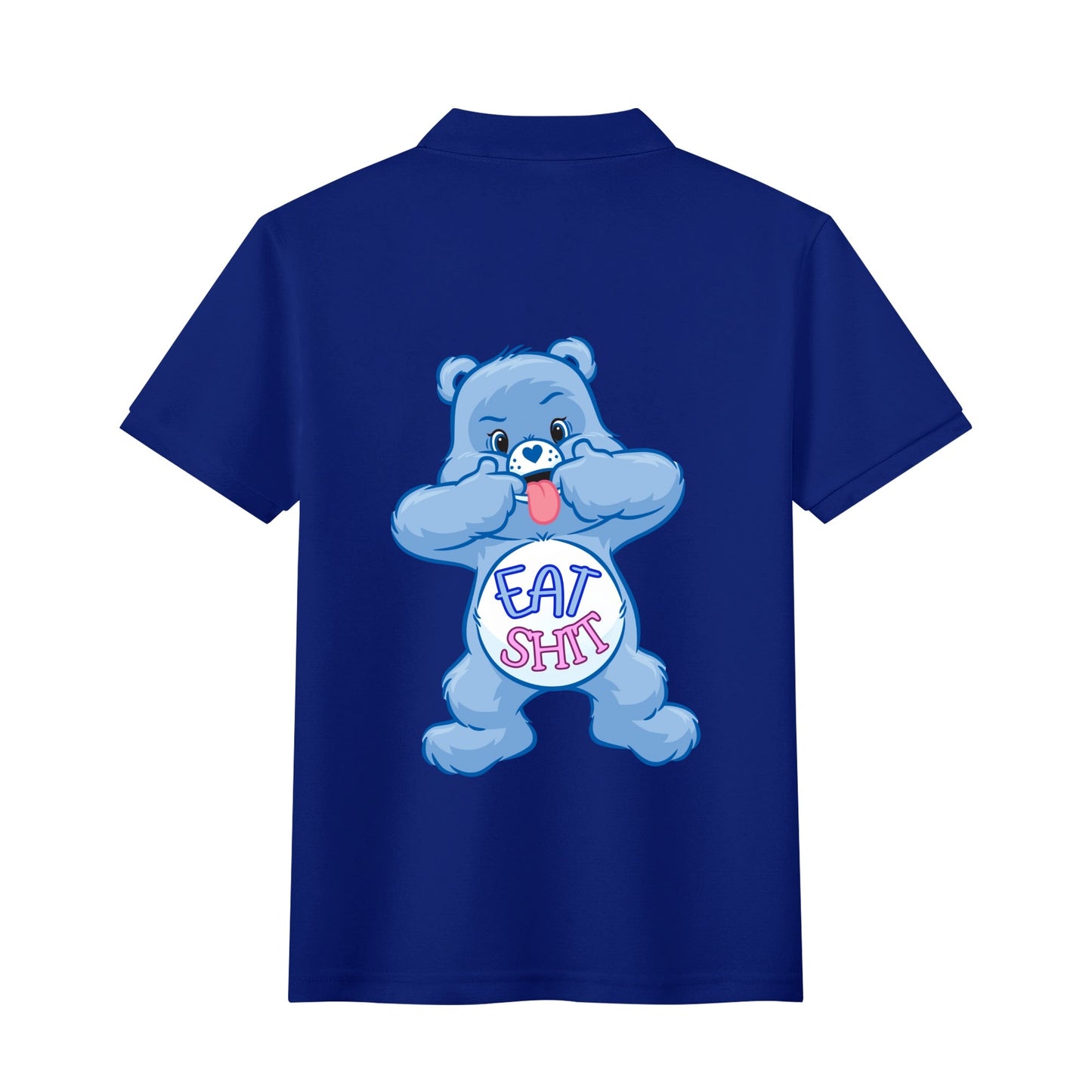 "Eat Sh*t" CareLESS Bears - Unisex Adult Half printed Cotton Polo Shirt