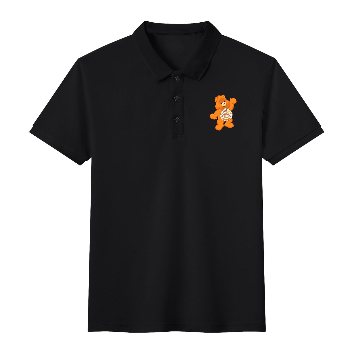"Look on the Brightside" CareLESS Bears - Unisex Adult Half printed Cotton Polo Shirt