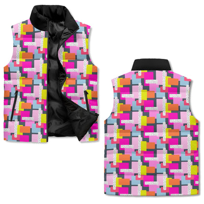 "Geometry Confuses Me" Puffer Vest