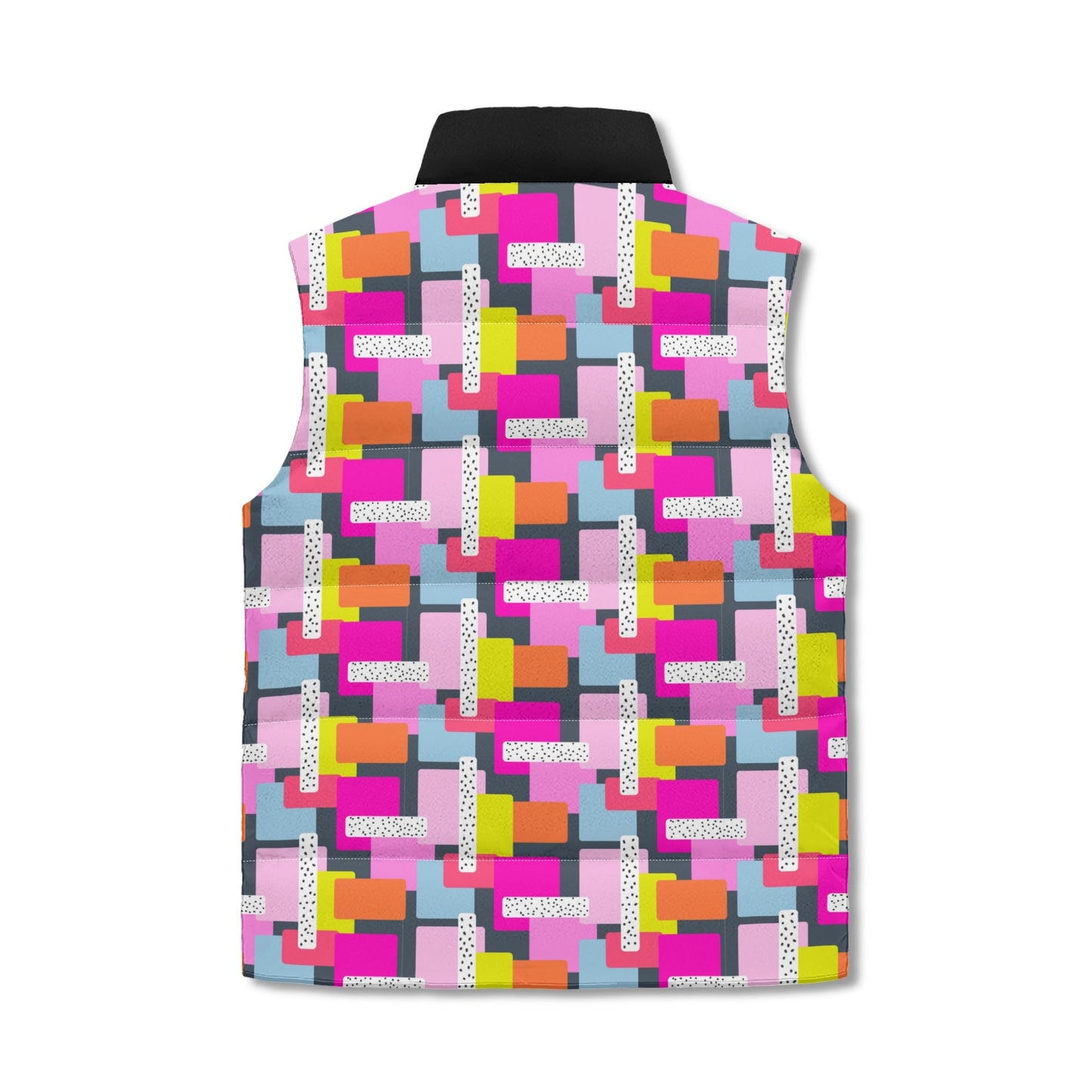 "Geometry Confuses Me" Puffer Vest