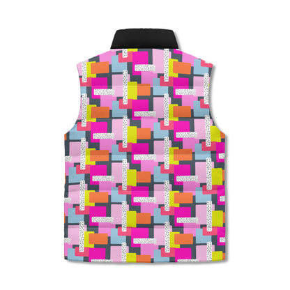 "Geometry Confuses Me" Puffer Vest