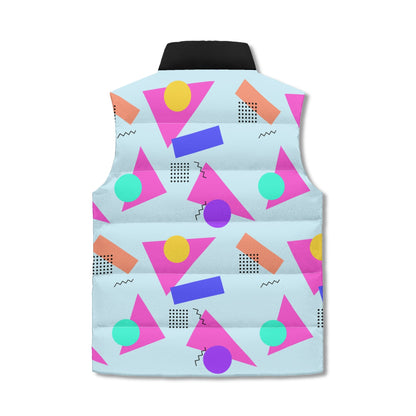"Triangles, Circles and Squares Can Be Friends Too"  Puffer Vest